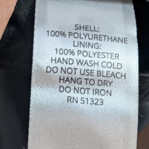 Halogen Black Faux Leather Midi Dress - Picture 9 of 9